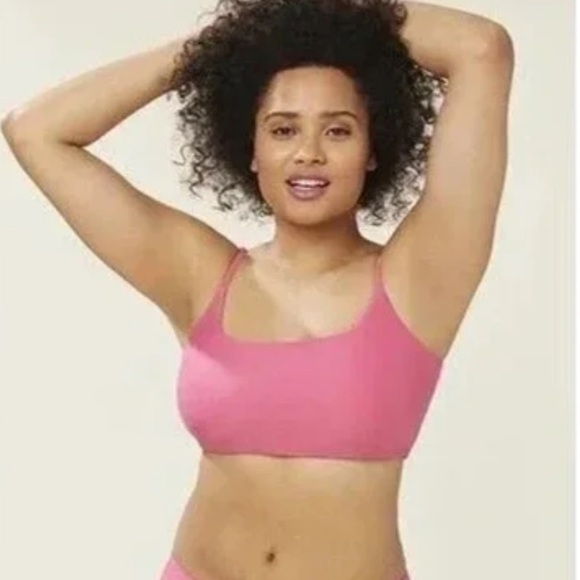 Andie Swim The Maui Top in Pink Size XXXL Adjustable Straps Padded Plus Size - Picture 1 of 6